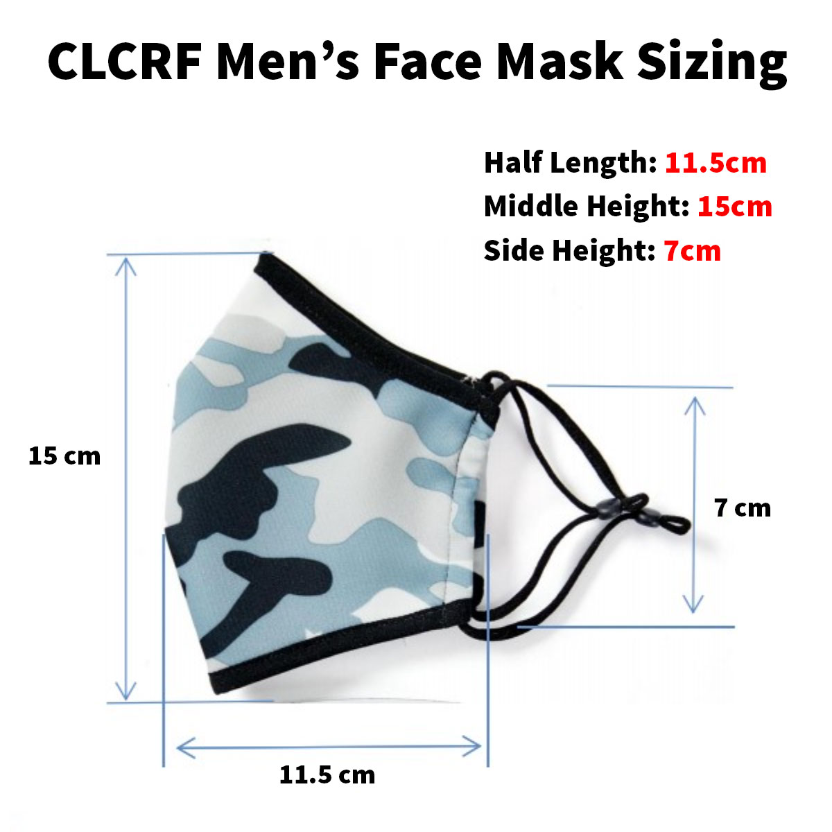 3 Layer Men's Face Mask
